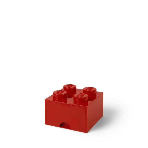 Boîte de rangement Lego Décoration Brique de rangement empilable avec tiroir rouge - Lego Décoration