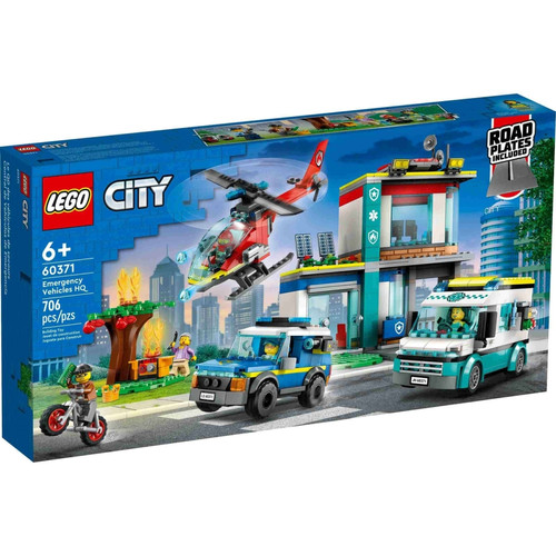 Lego - City Le QG des véhicules d'urgence Lego  - Briques Lego