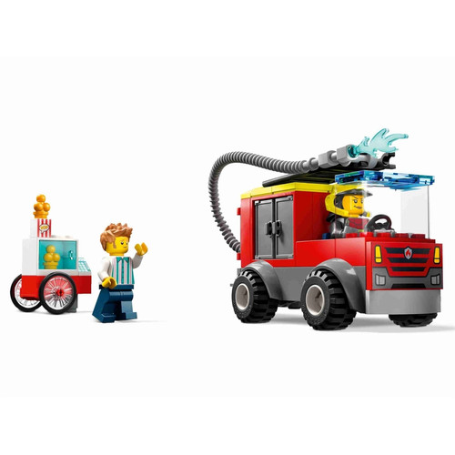 Briques Lego City La caserne et le camion des pompiers