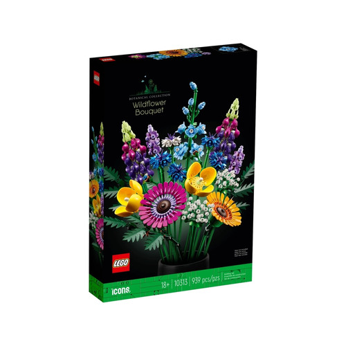 Lego - Icons Bouquet de fleurs sauvages Lego  - Bonnes affaires Lego