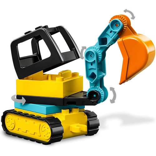 Briques Lego Duplo - Le camion et la pelleteuse