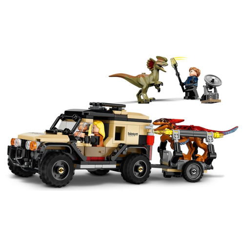 Lego Jurassic World Le transport du Pyroraptor et du Dilophosaurus
