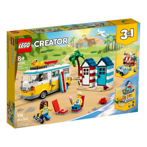 Lego - Creator 3 en 1 Camping-car à la plage Lego  - LEGO Creator Briques Lego