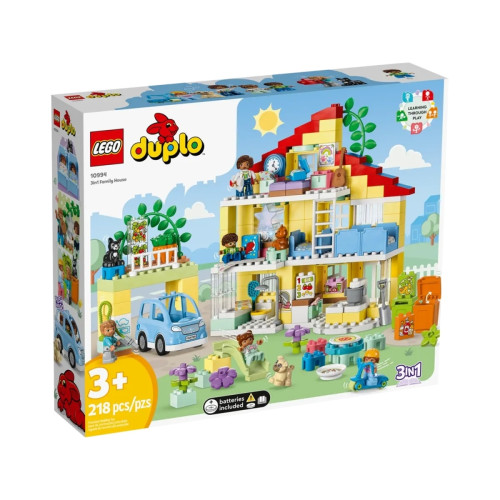 Lego - Duplo La maison familiale 3-en-1 - Voiture electrique enfant 2 place