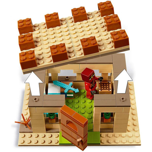 Briques et blocs L'attaque des villageois LEGO Minecraft 21160