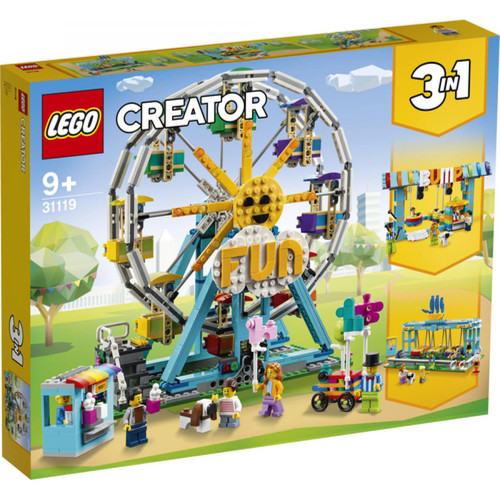 Lego - LEGO 31119 Creator 3-en-1 La grande roue avec Petites Voitures, Fete Foraine, Jouet Enfant 9+ ans Lego  - Jeux de construction