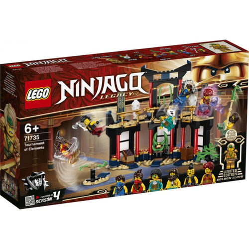 Lego - LEGO NINJAGO 71735 Le tournoi des éléments, jeu de construction avec arene de combat et figurine de Ninja Lloyd Or a collectionner Lego  - Combat ninja