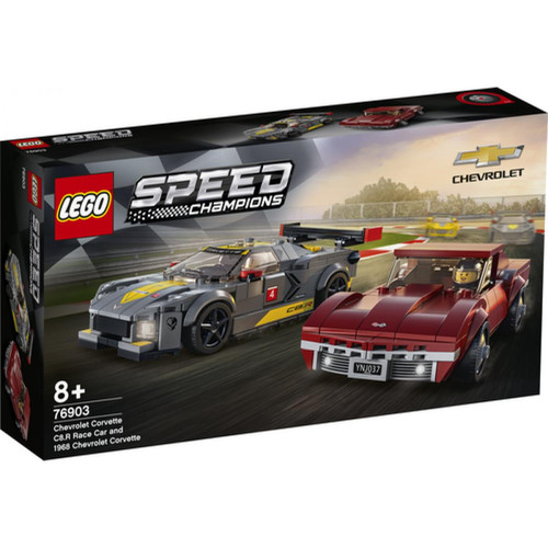 Lego - LEGO 76903 Speed Champions Chevrolet Corvette C8.R Race Car et 1968 CC jouet voiture de course pour enfant - Corvette