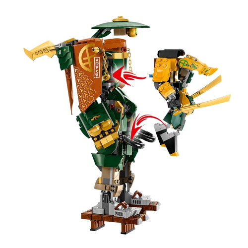 Briques Lego Ninjago L'équipe de robots des ninjas Lloyd et Arin