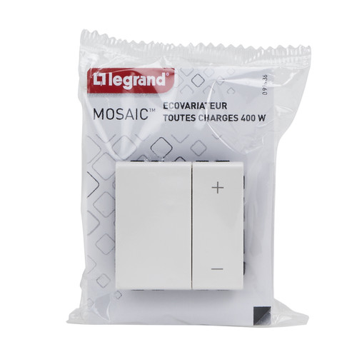 Legrand - Variateur universel 2 modules à composer Mosaic - Blanc Legrand  - Interrupteur Legrand Interrupteurs & Prises
