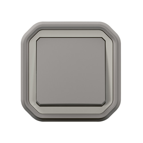 Legrand - bouton poussoir - no - gris - encastré - legrand plexo 069820l Legrand  - Interrupteur Legrand Interrupteurs & Prises