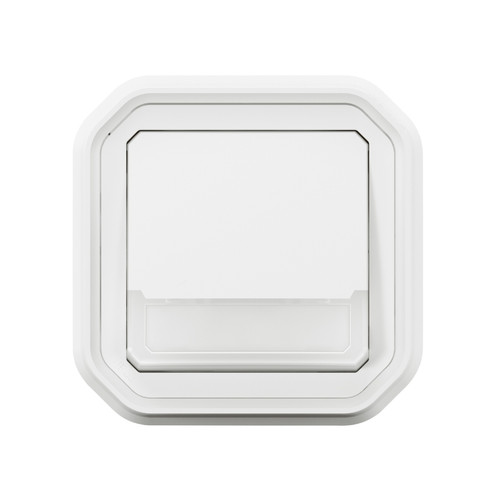 Legrand - bouton poussoir - no/nf - lumineux - porte étiquette - blanc - encastré - legrand plexo 069864l Legrand  - Porte etiquette