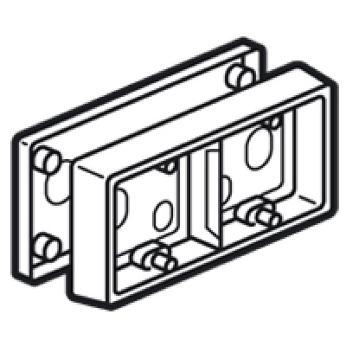 Legrand - cadre pour installation en saillie blanc 2p legrand céliane Legrand  - Installation d un interrupteur