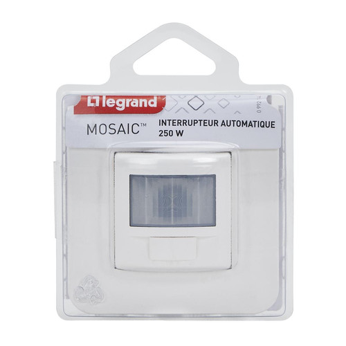 Legrand - Interrupteur automatique à griffes complet Mosaic - Blanc - Interrupteur automatique legrand