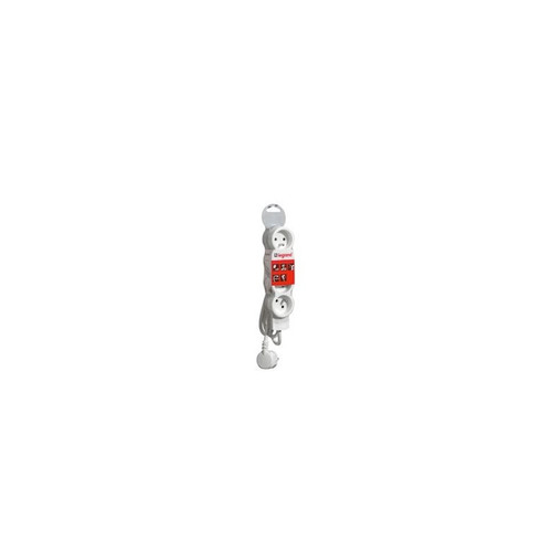 Legrand - Rallonge multiprise 4 prises 2PT 16A 230V avec cordon 15m  blanc et Legrand  - Rallonges & Multiprises