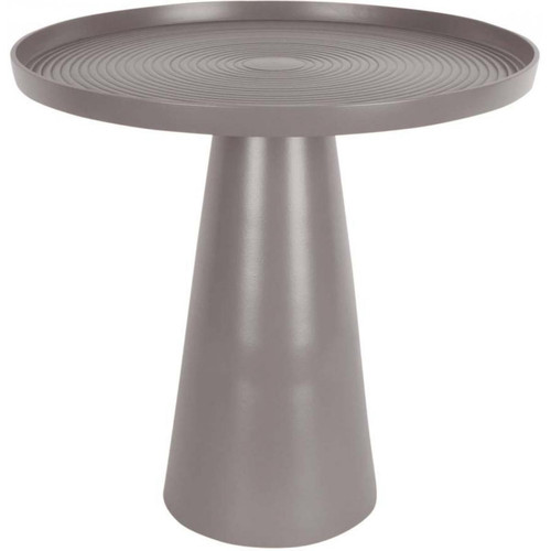 Leitmotiv - Table d'appoint en aluminium Force 40 x 37.5 cm taupe - Leitmotiv