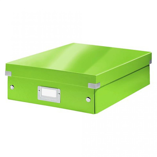 Leitz - Boîte de rangement carton Leitz Click&Store Wow avec séparateurs H 10,5 x L 27,8 x P 36,8 cm vert Leitz  - Accessoires Bureau