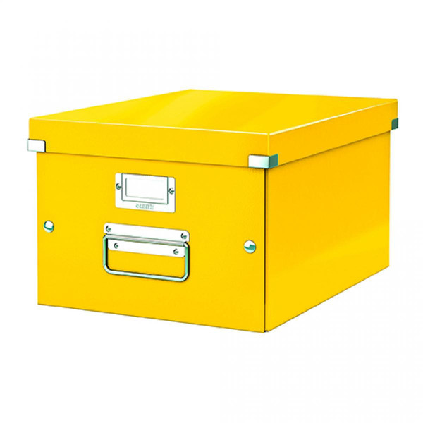 Accessoires Bureau Leitz Boîte de rangement carton Leitz CLick&Store Wow H 16 X L 21,7 x P 28 cm jaune
