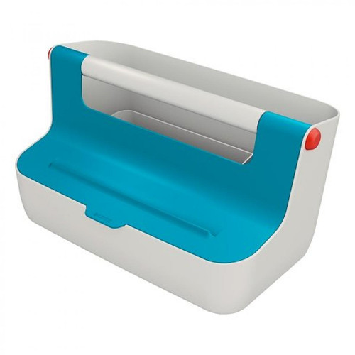 Leitz - Boîte de rangement Leitz Cosy à compartiments - bleu - Mobilier de bureau Bleu et rouge