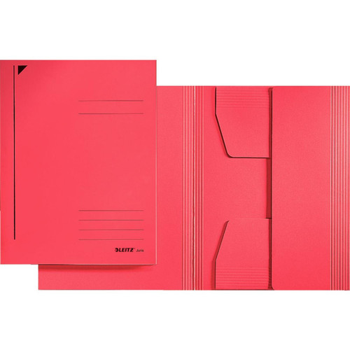 Leitz - LEITZ chemise-trieur, format A3, carton 320 g/m2, rouge () Leitz  - Mobilier de bureau Rouge noir