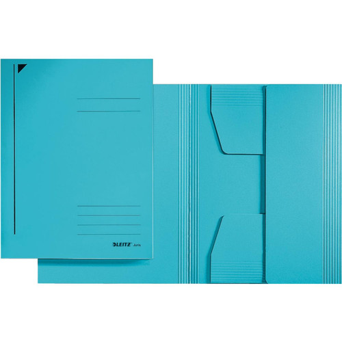 Leitz - LEITZ chemise-trieur, format A5, carton, 320 g/m2, bleu () - Mobilier de bureau Bleu et rouge