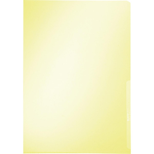 Leitz - LEITZ pochette coin Premium, format A4, PVC, jaune, 0,15 mm () Leitz  - ASD
