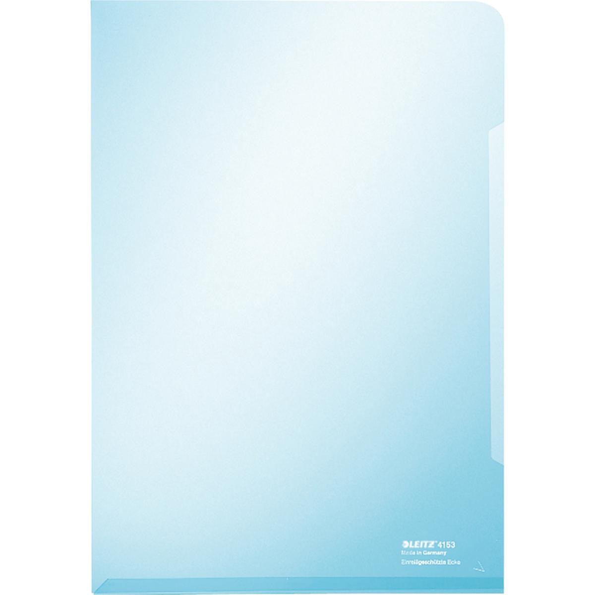 Accessoires Bureau Leitz LEITZ Pochette Super Premium, A4, PVC, bleu, 0,15 mm ()