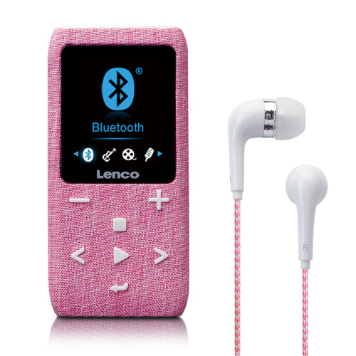 Lenco - Lecteur MP3/MP4 avec Bluetooth® et carte micro SD de 8 Go Xemio-861PK Rose Lenco  - Lecteur MP3 / MP4