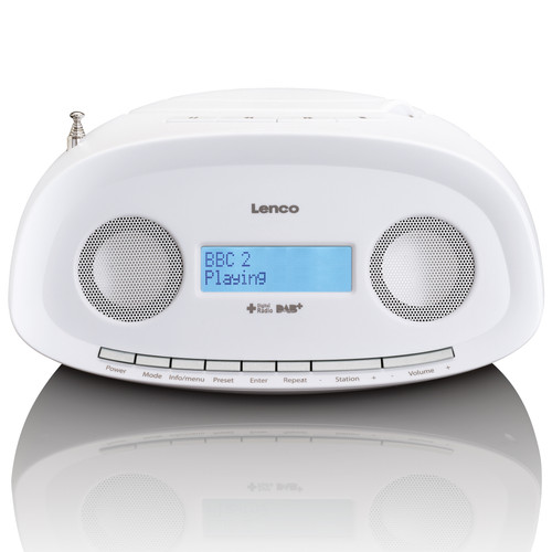 Lenco -DAB+ boombox FM avec CD, MP3, USB SCD-69WH Blanc Lenco  - Boombox