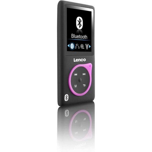Lenco - lecteur mp4 avec écran 1.8 pouce bluetooth 8GO rose noir - MP3