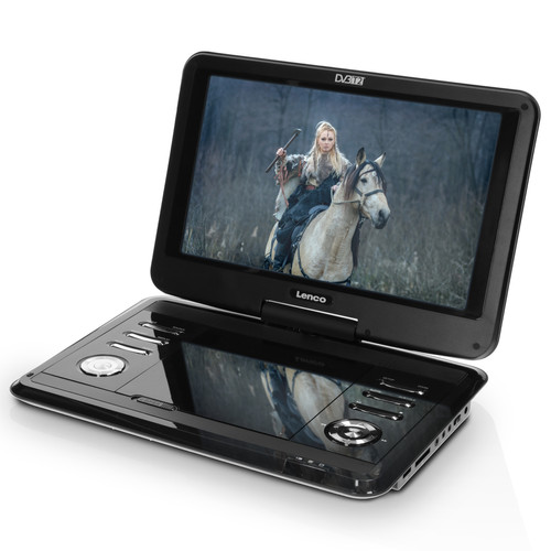 Lenco Lecteur DVD portable de 12" avec récepteur DVB-T2 DVP-1273 Noir