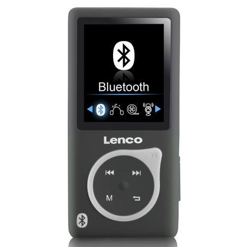 Lenco - Lecteur MP3/MP4 avec Bluetooth® et carte micro SD de 8 Go XEMIO-768 Grey Noir-Gris - Lecteur MP3 / MP4 Bluetooth