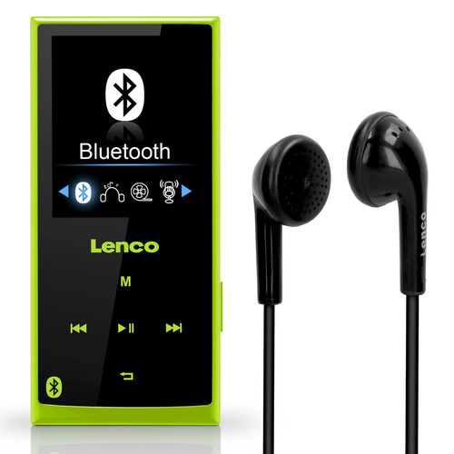 Lenco - Lecteur MP3/MP4 avec Bluetooth® et mémoire de 8 Go Xemio-760 BT Green Vert-Noir - Lecteur MP3 / MP4 Sans usb
