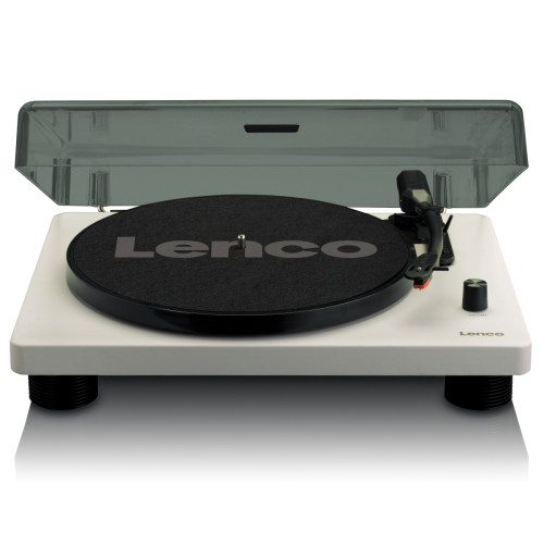 Lenco - Platine avec amplificateur intégré, Bluetooth® et deux enceintes externes LS-50GY Gris - Bonnes affaires : Son