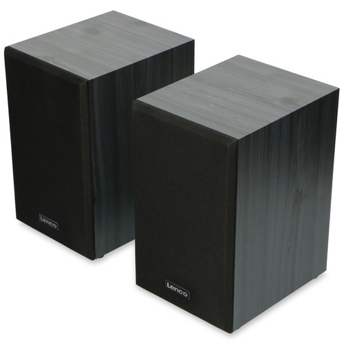 Platine Platine vinyle avec deux haut-parleurs externes LS-300BK Noir