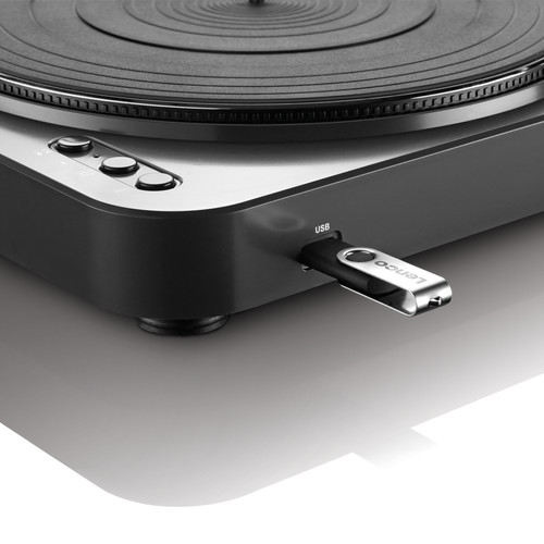 Platine vinyle avec enregistreur USB et Bluetooth® LBT-120BK Noir Lenco