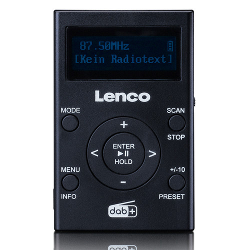 Lenco - Radio portable DAB+/FM de poche avec lecteur MP3 PDR-011BK Noir Lenco  - Enceinte et radio Lenco