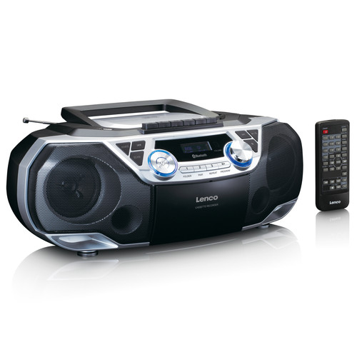 Lenco - Radio portable lecteur CD avec Bluetooth® SCD-120SI Noir-Argent Lenco  - Enceinte et radio Lenco