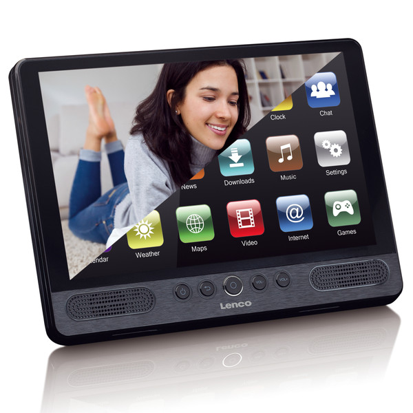 Lecteur DVD Tablette 10 pouces avec Lecteur DVD portable Android - WIFI - USB - SD TDV-1000BK Noir