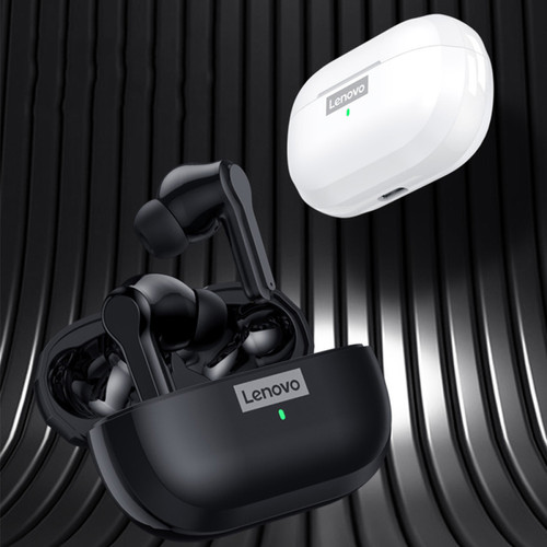 Casque Lenovo LivePods LP1S Casque Bluetooth sans fil In-Ear Casque sportif de course à pied Bluetooth 5.0 longue durée Noir