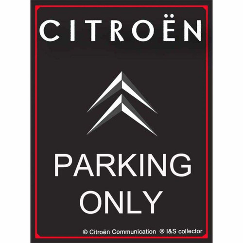 Les Collections Retro - Plaque décorative en métal en relief 40 x 30 cm Citroën Parking Only. Les Collections Retro  - Décoration