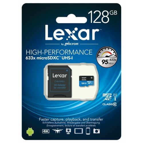 Carte SD Lexar 128GB MICROSDHC UHS-I
