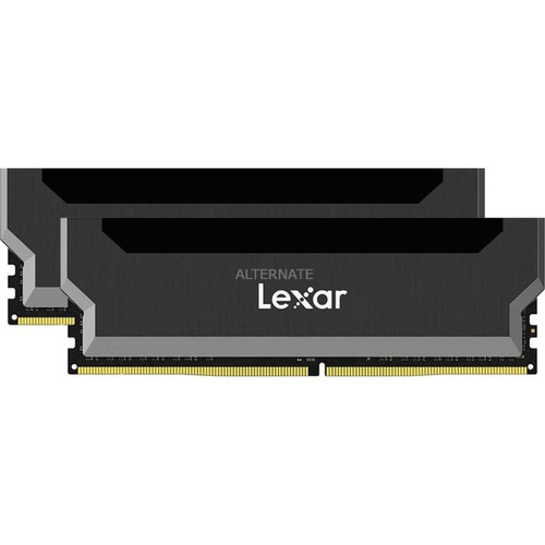 Lexar - Kit Barrettes mémoire 32Go (2x16Go) DIMM DDR4 Hades RGB PC4-28800 (3600 Mhz) (Noir) - Lexar