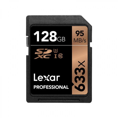 Carte SD Lexar LEXAR Carte SDXC 128 Go 633X Professional 95 Mo/s Classe 10 UHS-I U1