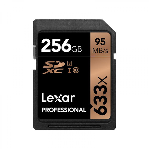 Lexar - LEXAR Carte SDXC 256 Go 633X Professional 95 Mo/s Classe 10 UHS-I U1 - Lexar