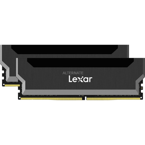 RAM PC Lexar Kit Barrettes mémoire 32Go (2x16Go) DIMM DDR4 Hades RGB PC4-28800 (3600 Mhz) (Noir)
