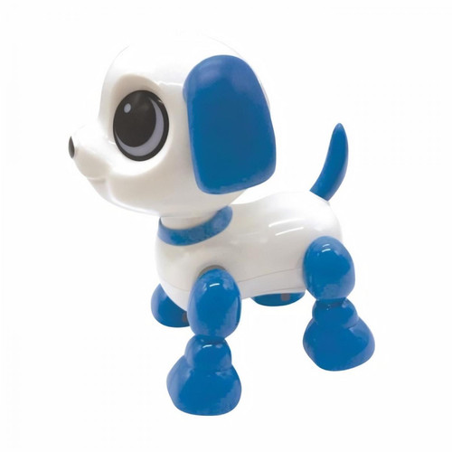 lexibook Power Puppy Mini - Chien robot avec effets lumineux et sonores, contrôle par claquement de main, répétition
