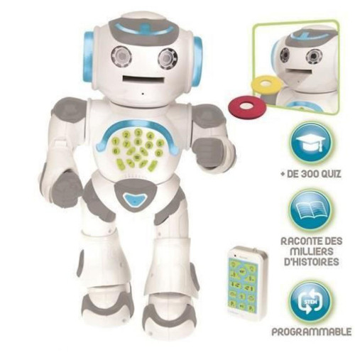 lexibook - POWERMAN MAX Mon Robot Ludo-Éducatif avec Fabrique a Histoires et Télécommande (FR) - Robotique