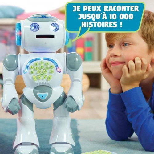 lexibook POWERMAN MAX Mon Robot Ludo-Éducatif avec Fabrique a Histoires et Télécommande (FR)