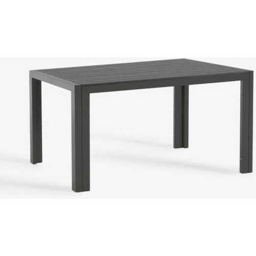 LF SALON - Table extérieure Table Sirley Aluminium Noire 140x70 cm LF SALON  - Ensembles tables et chaises